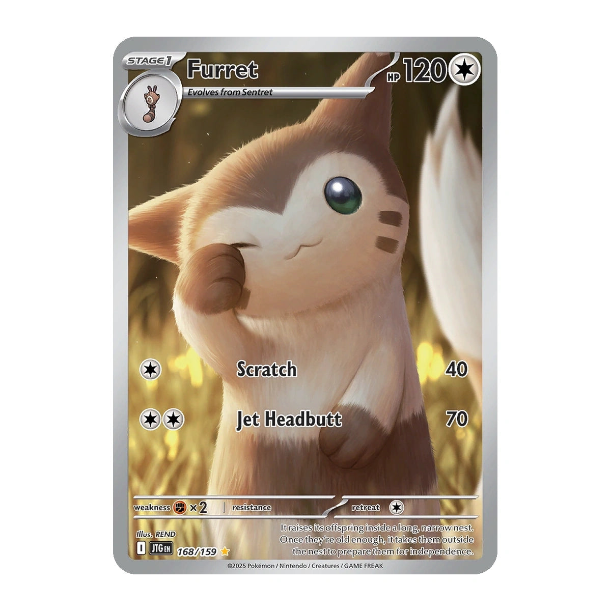 furret pokemon card Furret – 168/159 – Elite4TCG