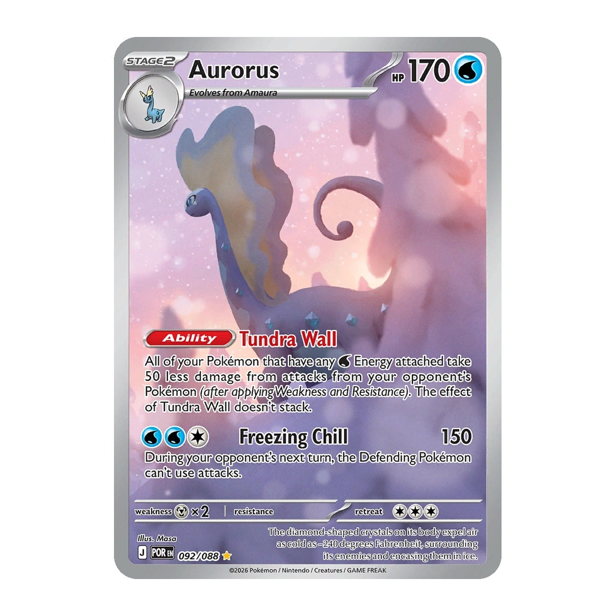 aurorus pokemon cards 26/111 holo Pokmon card - Comes with the Age Group Ripping Pokmon card packs featuring