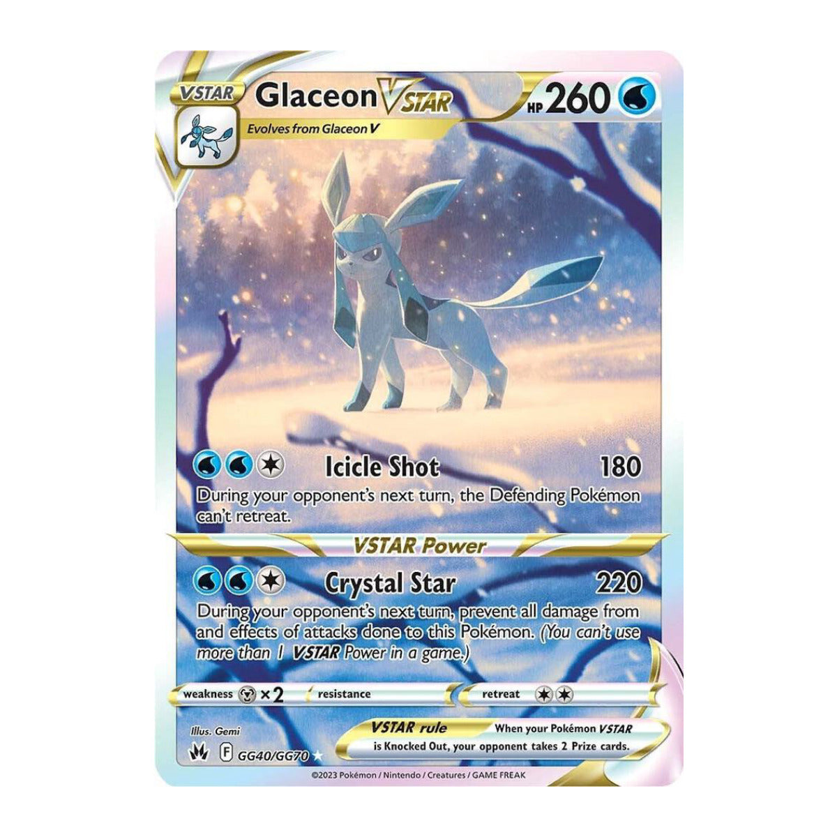 glaceon vstar pokemon card PSA 10 #217 Vstar Universe Japanese Shield Vstar Universe #217 Fa/Glaceon Vstar Vstar Universe PSA 10 GEM MT Glaceon VSTAR GG40/GG70