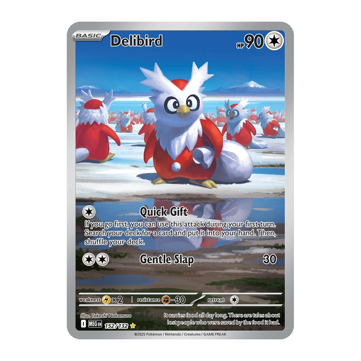 pokemon card delibird Delibird 26/145 Guardians Rising Sun Moon Pokemon Card - Sui Art