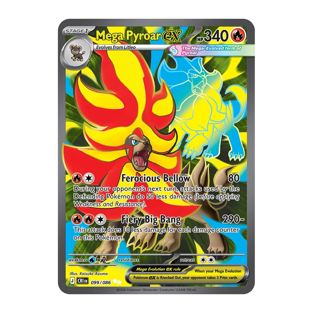 Mega Pyroar ex - 099/086
